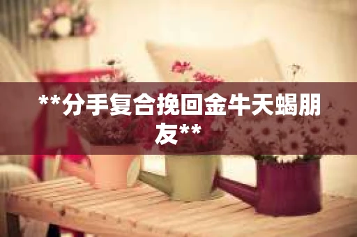 **分手复合挽回金牛天蝎朋友**