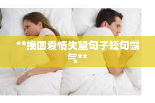 **挽回爱情失望句子短句霸气**