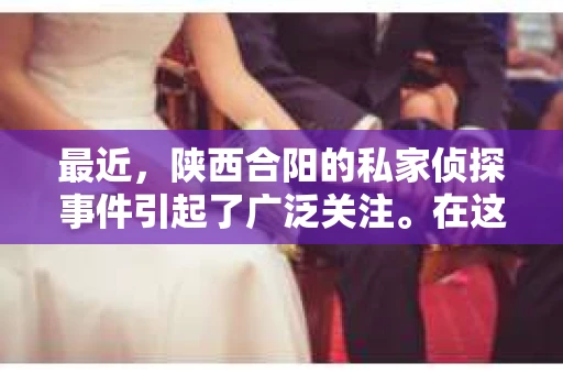 最近，陕西合阳的私家侦探事件引起了广泛关注。在这个信息爆炸的时代，隐私保护显得尤为重要。今天，我们就来聊聊这个事件，看看它背后的一些故事。
