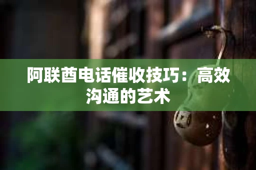阿联酋电话催收技巧：高效沟通的艺术