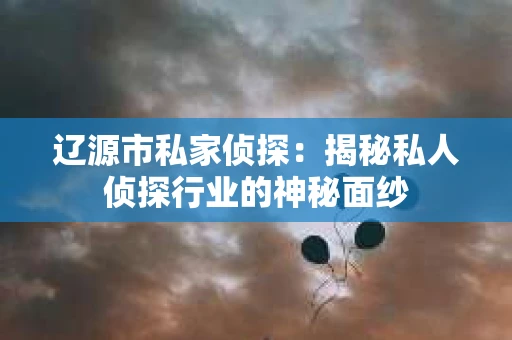 辽源市私家侦探：揭秘私人侦探行业的神秘面纱
