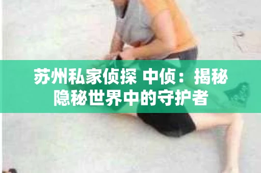 苏州私家侦探 中侦：揭秘隐秘世界中的守护者