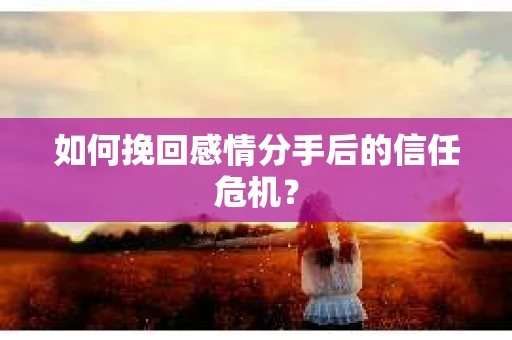 如何挽回感情分手后的信任危机？