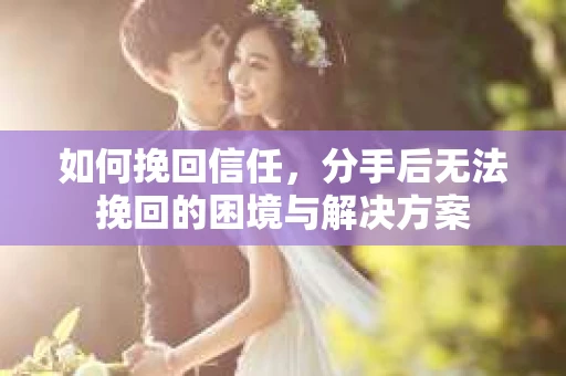如何挽回信任，分手后无法挽回的困境与解决方案