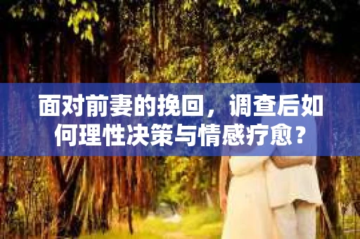 面对前妻的挽回，调查后如何理性决策与情感疗愈？