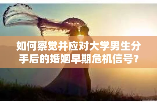 如何察觉并应对大学男生分手后的婚姻早期危机信号？
