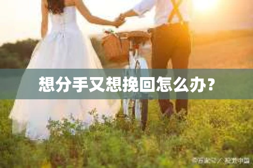 想分手又想挽回怎么办？